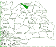 Straßenkarte Nong Khai Thailand (Isaan Street Map North Thailand)